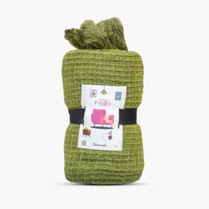 شال مبل پادینا رنگ زیتونی روشن