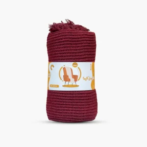 شال مبل کارما - زرشکی, 180 * 140 سانتی متر